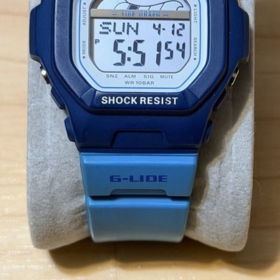 Casio G-Shock Baby-G BLX-5600 Blue G-LIDE Tide Graph Square Womens
