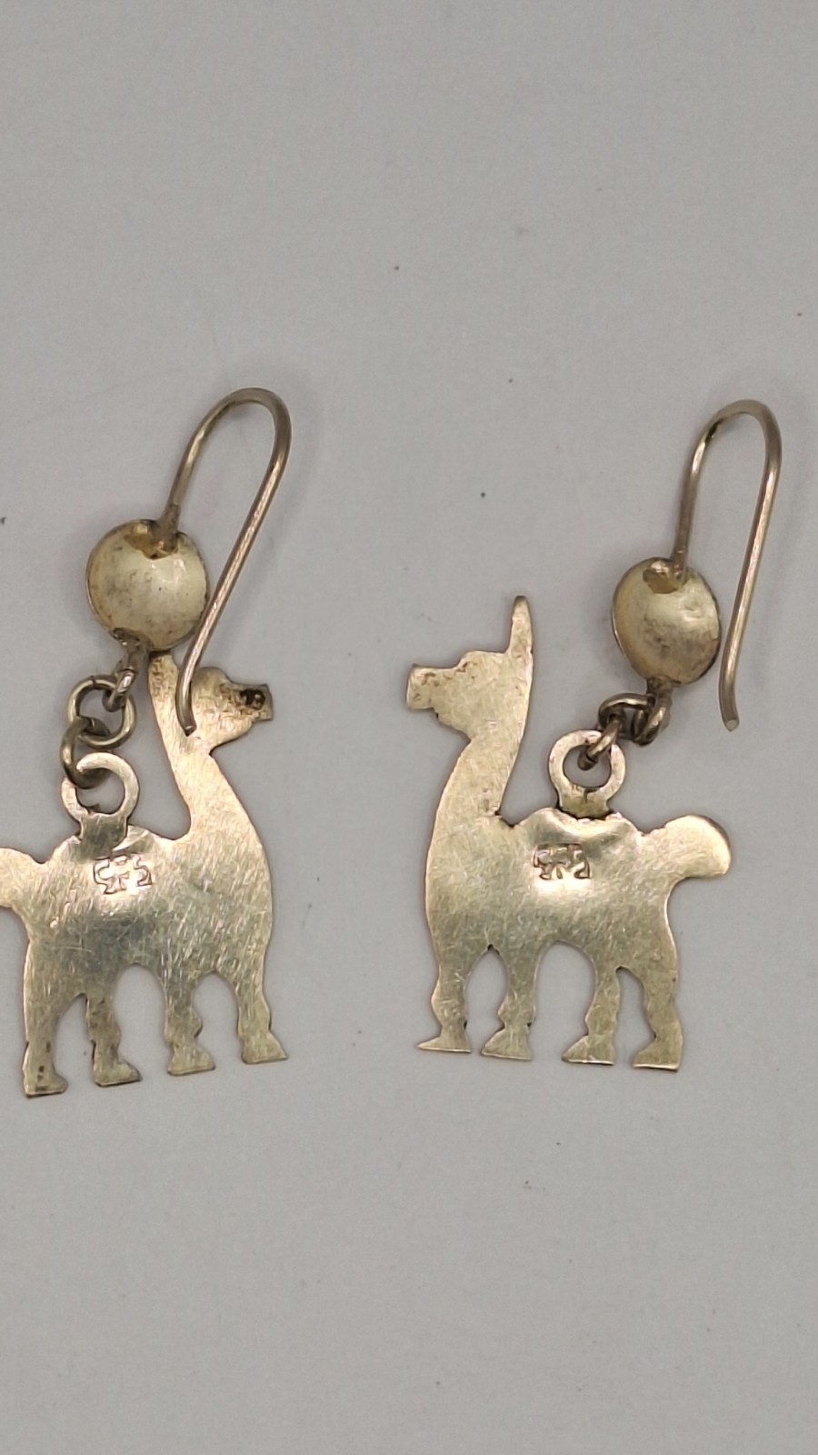 925 Silver Llama Dangle Drop Earrings. - image 5