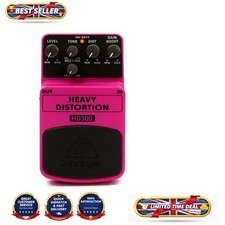 Professional Dual Distortion Effects Pedal - Behringer HD300 in Vibrant Pink