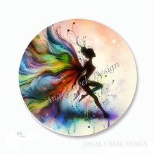 FULL COLOR WATERCOLOR FAIRY PARTY FAVORS SCRAPBOOK STICKERS ENVELOPE SEALS