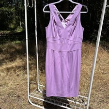 NWT Narciso Rodriguez lilac purple cut out sheath dress 46