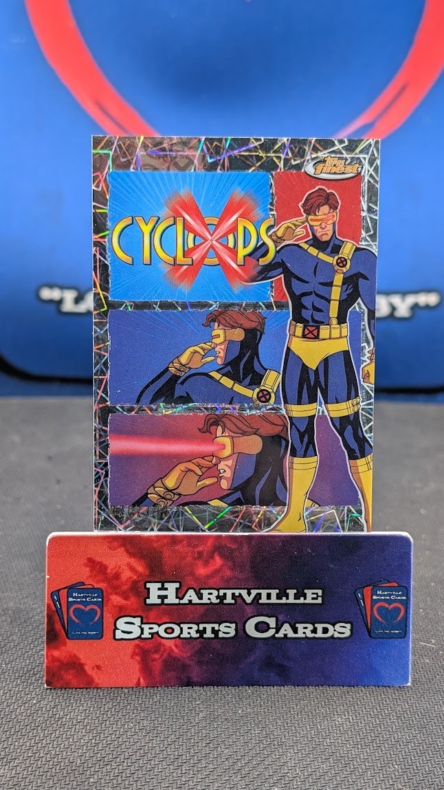 2025 Topps Finest X-Men '97 Cyclops Remember It Laser Refractor #/199 Marvel