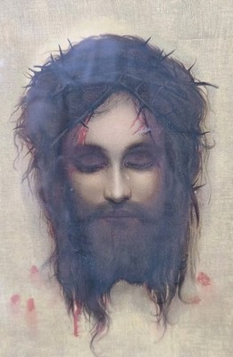 Vintage St Veronica's Handkerchief Print Gabriel Max 9.75