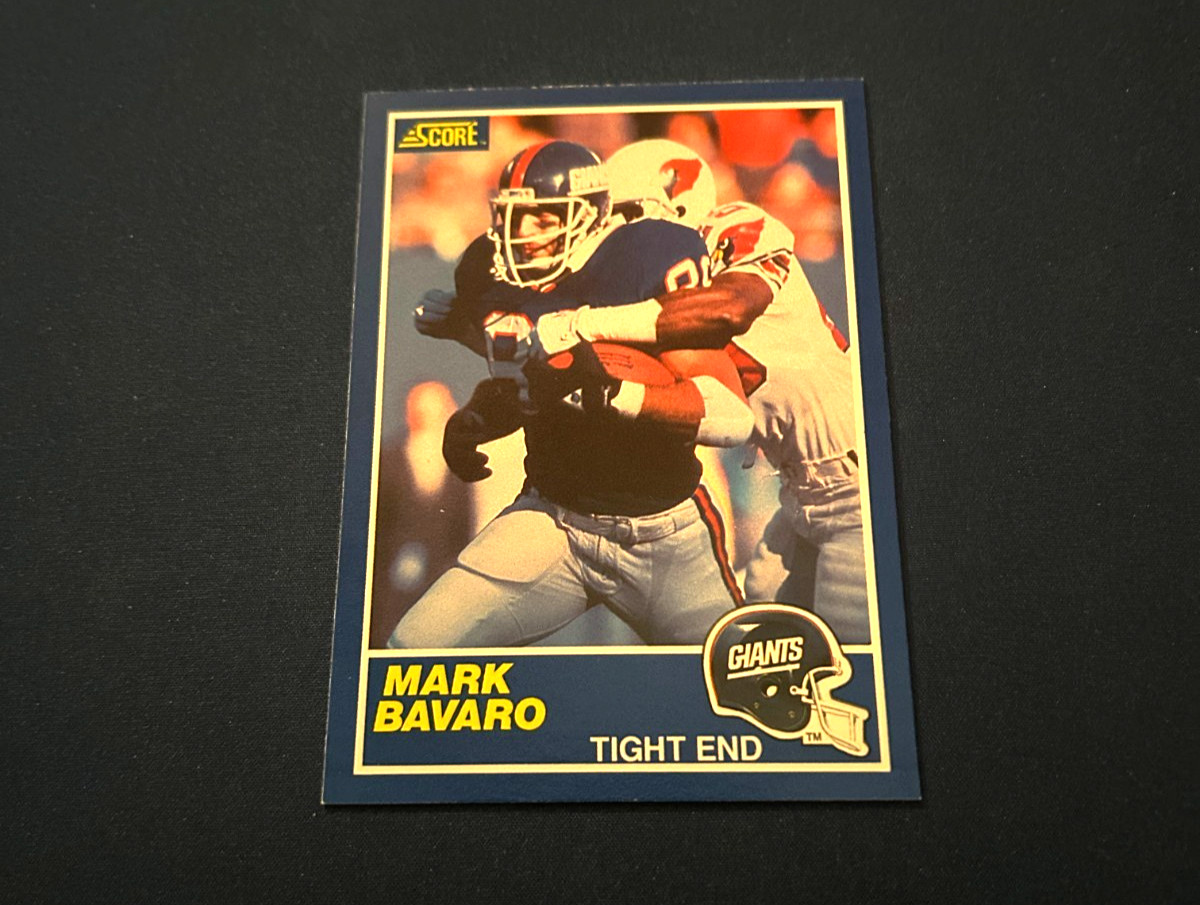 1989 Score Football Mark Bavaro #52 Set Break NM