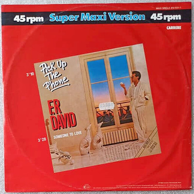 12''  F.R. DAVID -   PICK UP THE PHONE **    D 1983 * * * * * * *   EX / VG++