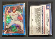 US186 Cole Henry Washington Nationals 2025 Topps Update Blue Holo Foil 138/150