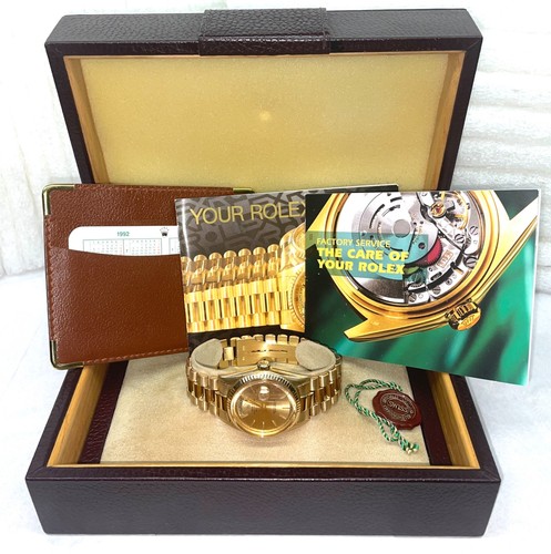 Rolex Day-Date 1803 President 36mm 18K Year 1967 Non-Period Box, Books Hang Tag
