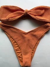 Pacsun Swim Bikini Set Orange S