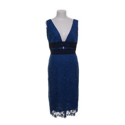 Diane von Furstenberg, Cocktailkleid, Größe: 36, Blau/Schwarz #N04