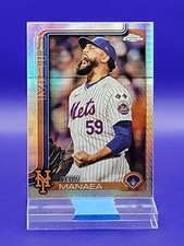 Sean Manaea 2025 Topps Chrome Prism Refractor SP 🔥 Mets