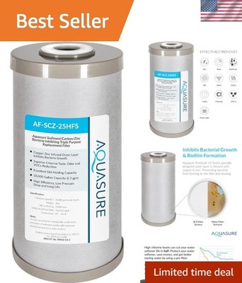 Fortitude V2 Series Sediment/Carbon/Zinc Bacteria Inhibiting Triple Purpose R...