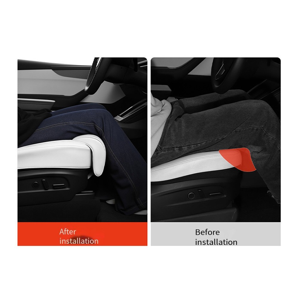 For Tesla Model Y Model 3 Seat Cover with Memory Foam Leg Support Extension