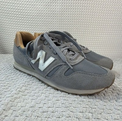 New Balance 373 Series Grey Suede Low-Top Sneakers