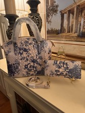 NWT BRAHMIN SONGBIRD DUXBURY SATCHEL  ADY WALLET  GENUINE LEATHER Rare HTF