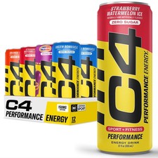 C4 Energy Drinks Variety Pack, Sugar Free Pre Workout 12 Fl Oz (Pack of 12)