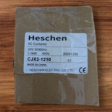 Heschen CJX2-1210 AC Contactor 24V Coil 3-Pole 12A 50/60Hz 400V New Free P&P