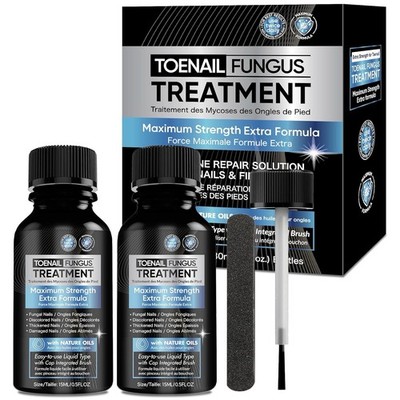 2 Pack Fungal Toenail Treatment Liquid Fast Toe Nail Repair 10% Undecylenic Acid