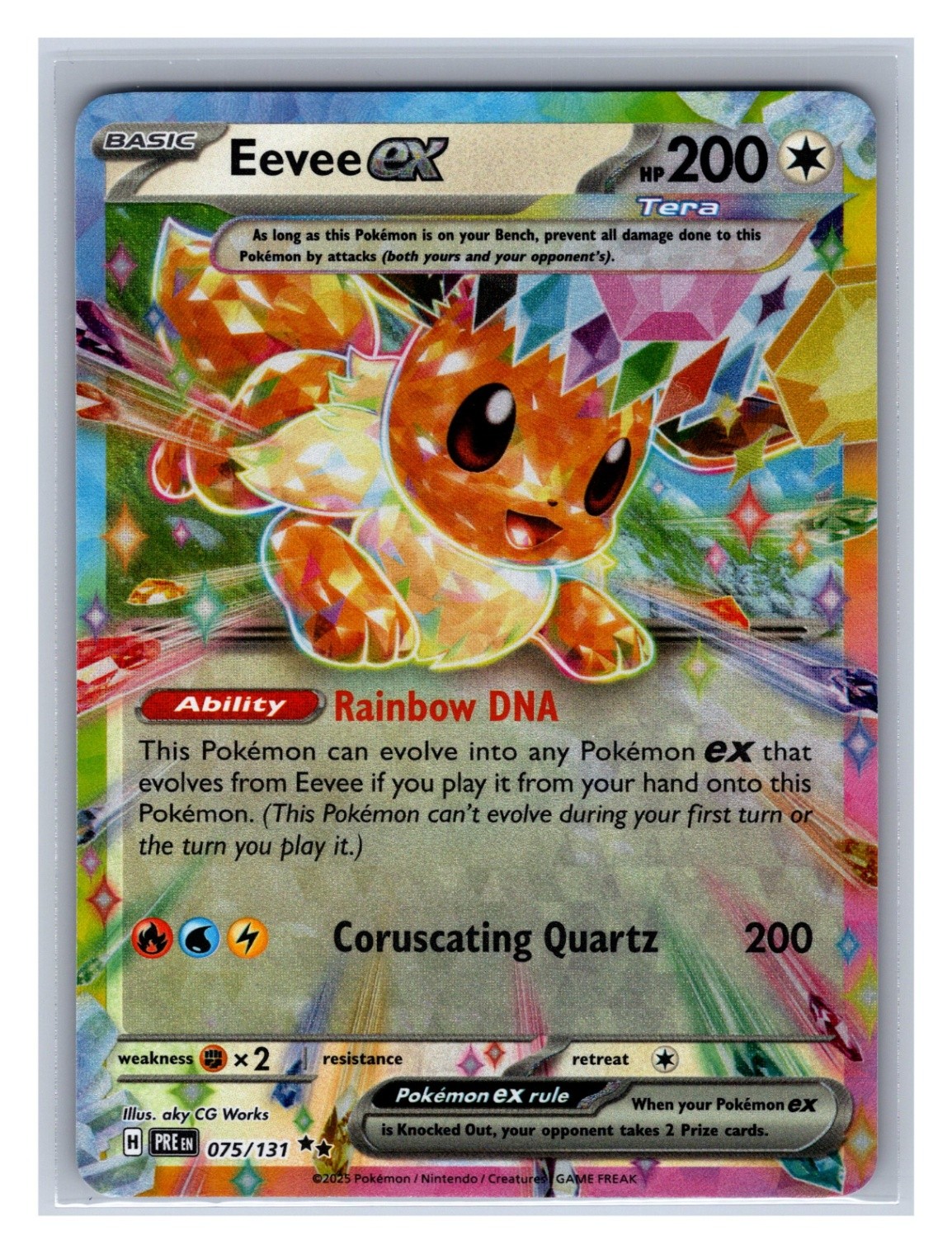 Eevee Ex 75/131 Double Rare Holo NM