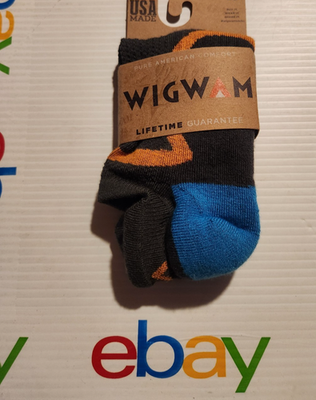 Wigwam F6184 Verve low Pro charcoal/Orange (SZ Medium) Mens 5-9.5