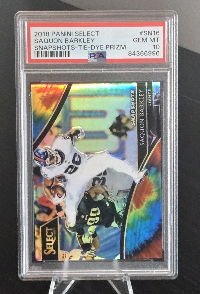 Saquon Barkley Panini Select Snapshots #SN16 Tie Dye