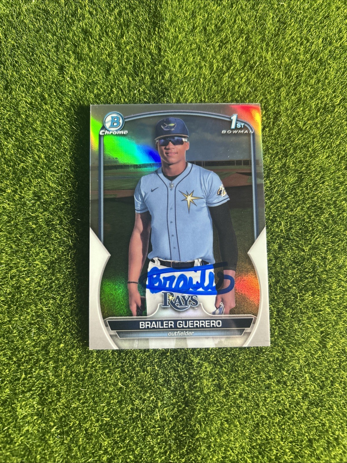 2023 Bowman Chrome 1st REFRACTOR /499 Brailer Guerrero #BCP-240 AUTOGRAPH GTP