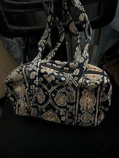 Borsa a tracolla Vera Bradley con cerniera CAFE LATTE modello ritirato