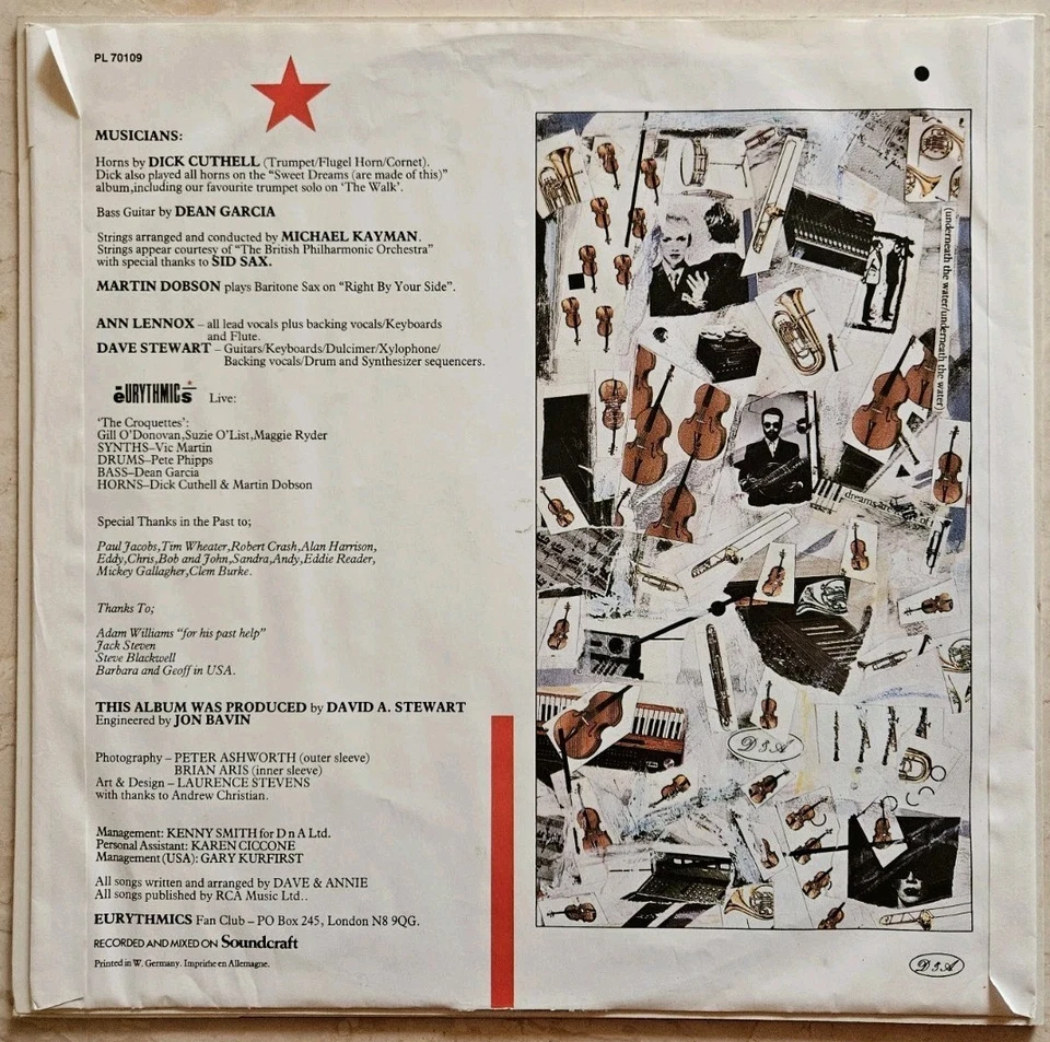 Eurythmics  - Touch - LP  - 1987 - RCA  - Repress - Bild 4 von 4