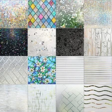 rabbitgoo Privacy Window Film Static Cling Glass Sticker 2 Roll of 35.4 x 78.7" 