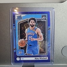 2024-25 Panini Donruss Optic - Rated Rookie Ajay Mitchell #274 Blue Velocity...