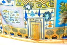 Hermes Paridaiza Silk Scarf Garden Maze Fish Pond Blue Cream Carre 90 — photo 4