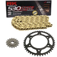 Kettensatz Honda CBR 1000 RR 06-07 Kette RK GB 530 ZXW 114 Gold Offen 16/42