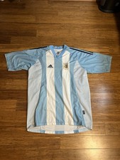 ARGENTINA NATIONAL TEAM 2002/2004 HOME FOOTBALL SHIRT JERSEY ADIDAS SIZE L