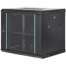 9U Wall Mount Network Server Rack Cabinet Enclosure 15.5'' Deep Door Lock
