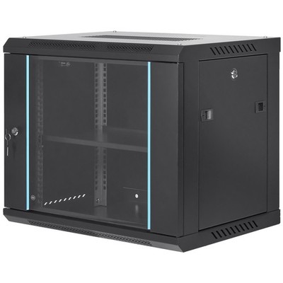 9U Wall Mount Network Server Rack Cabinet Enclosure 15.5'' Deep Door Lock