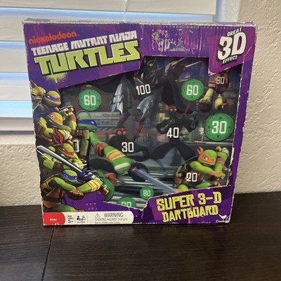 Nickelodeon And Teenage Mutant Ninja Turtles Super 3-D Dartboard 2013 NIB