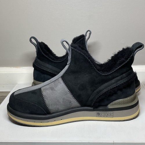 Deckers X Lab KO-Z SNPR Mid Wedge Shoes Women’s 9 Black Leather Slip On Booties - Picture 16 of 16