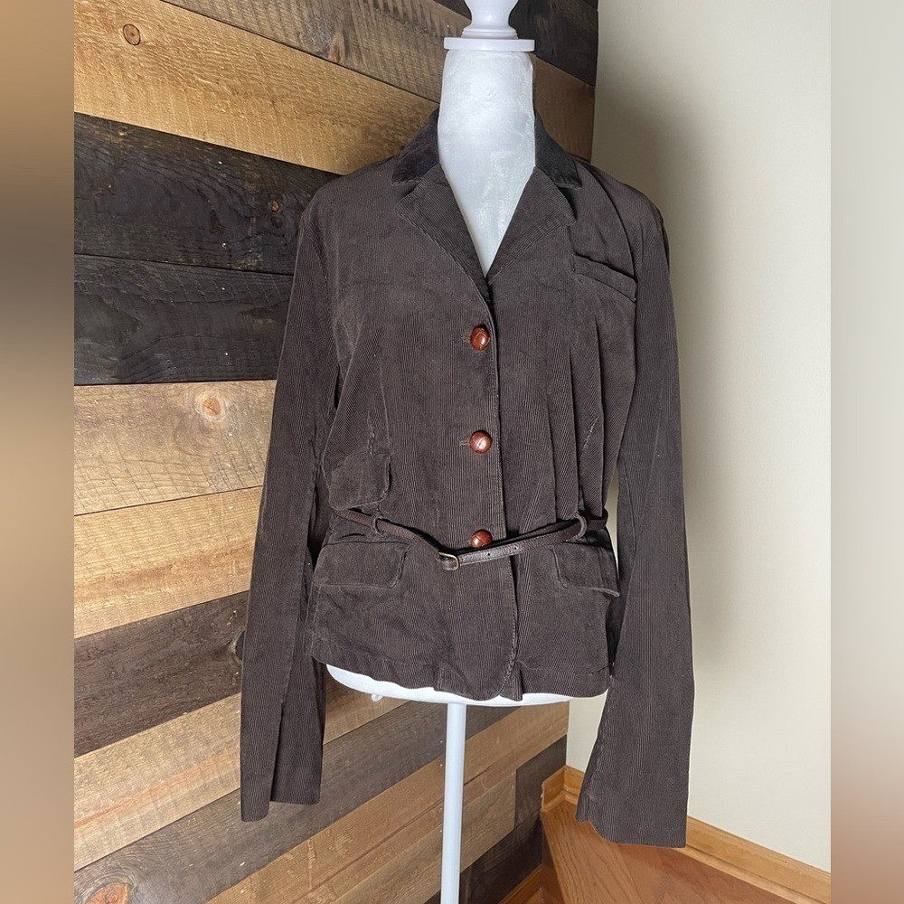 Vintage Ralph Lauren Polo Jeans Co. Brown Corduroy Jacket Size XL Old Money