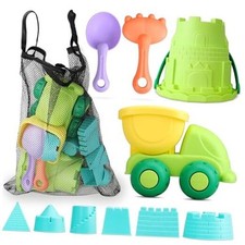 Beach Toys for Toddlers Age 3-5, Sandbox Toy Building Sets 11Pcs Sand toys Set