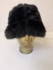Women's Black Faux Fur Russian STYLE HAT FLUFFY Fur Winter