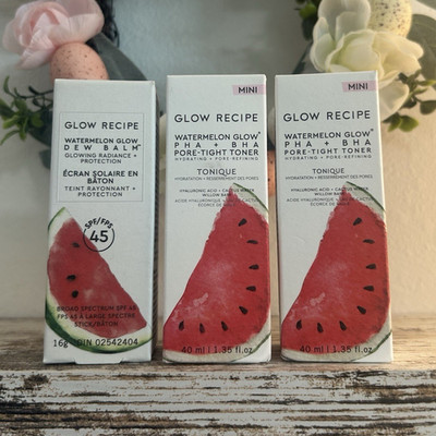 Glow Recipe Watermelon Glow Dew Balm & mini PHA BHA Toner Hydrating Set