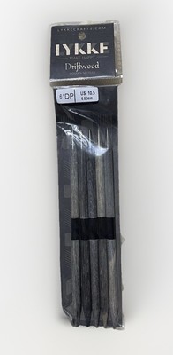 Lykke Driftwood Wooden Double Point Needle 6  US 10.5 / 6.50mm