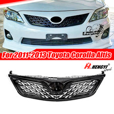 Gloss Black Jdm Zr6 Style Front Mesh Grill Grille For 11-13 Toyota Corolla Altis