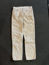 Levis White Tab Big E White Corduroy Pants Size 30x32
