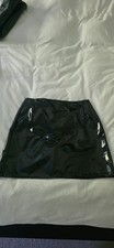 Pvculike PVC Skirt Womens Small Shiny Club Vinyl Mini Skirt