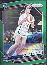 2025 Panini Prizm WNBA #122 Sonia Citron Green Prizm RC Rookie Fresh Pull