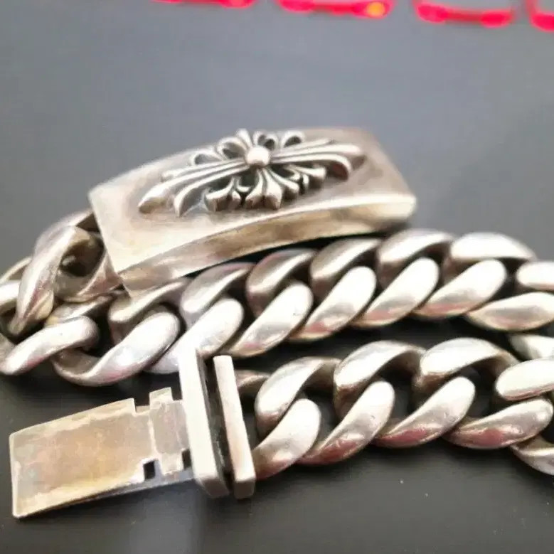 Chrome Hearts ID Silver Chain Bracelet thumbnail 4