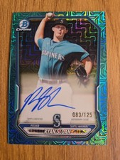 2026 Bowman Chrome Mega Box Aqua Refractor Autograph RYAN SLOAN /125 - Mariners