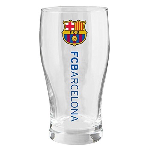 FC BARCELONA Wordmark Pint Glass Official Licensed - Birthday Christmas Gift