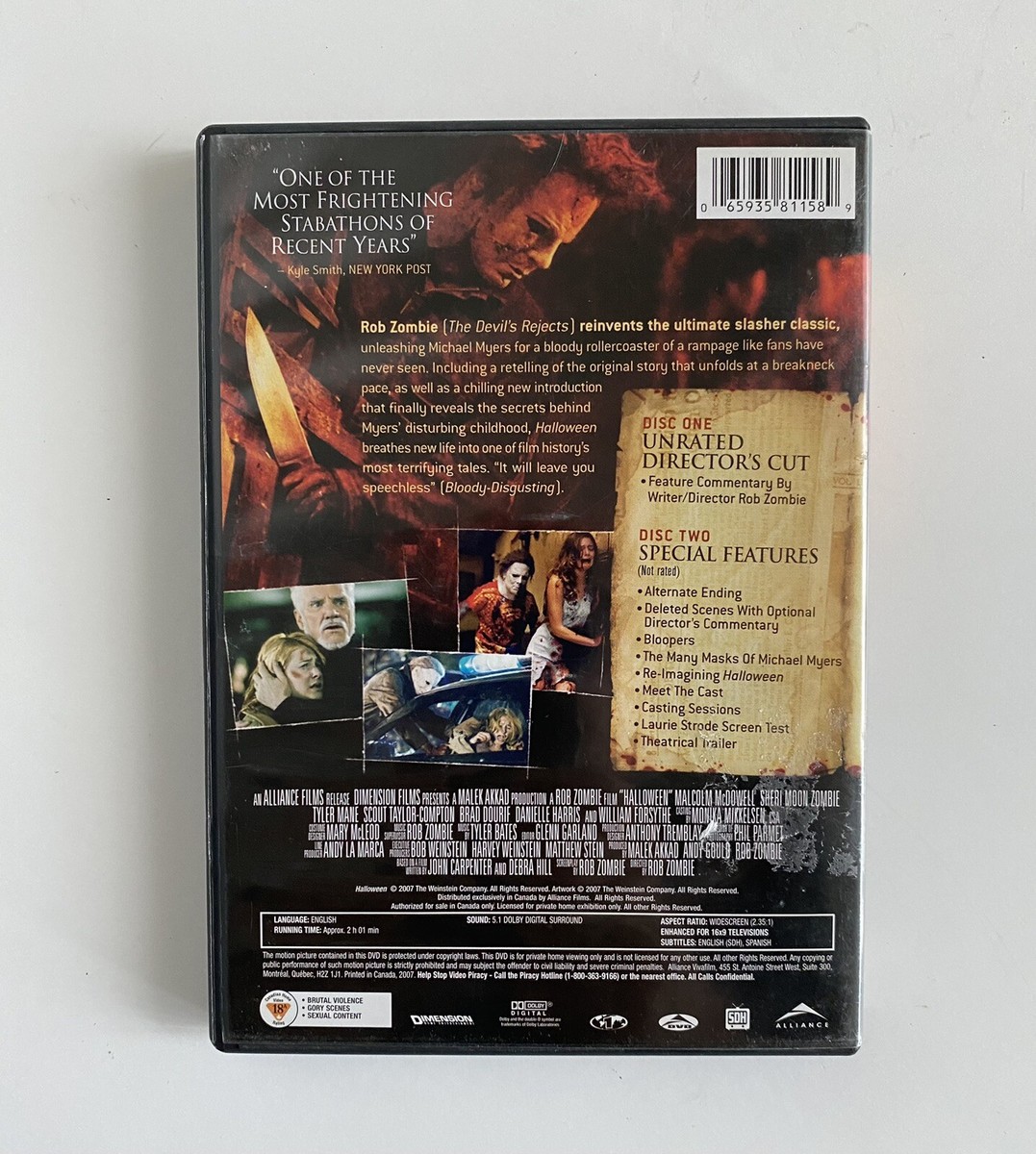 Deadman DVD 2枚 Rob Zombie's Halloween Unrated Director's Cut DVD 2007 Two