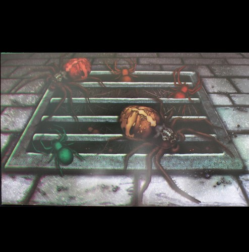 Espeluznante SCARY SPIDER DUNGEON DRENAJE DE ALCANTARILLADO Ventana Adhesivo Halloween Horror Decoración - Imagen 2 de 4